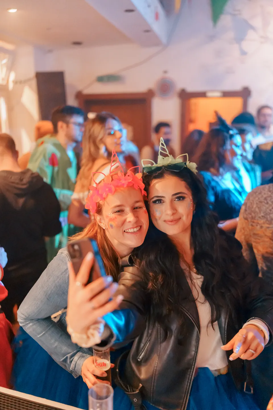 Two friends taking a selfie on 11.11