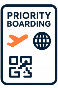 Boarding card illustration