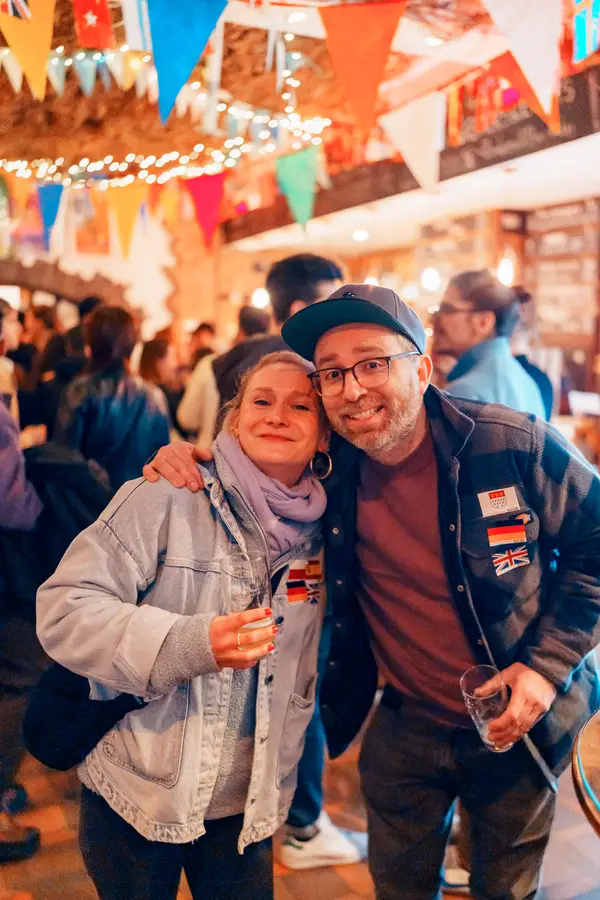 People meeting new friends at a Social Melting Pot event
