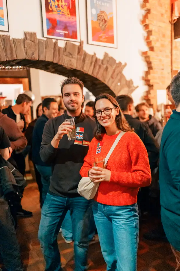 International crowd at a Social Melting Pot meetup